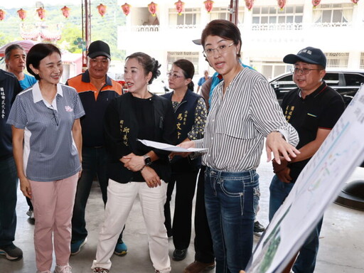 南投縣府拓寬國姓鄉觀光道路 許淑華縣長親訪會勘工程