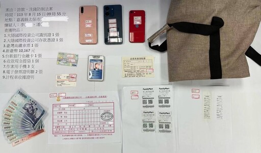 假借名人投資廣告詐騙價值千萬10公斤黃金 嘉縣警破獲詐騙車手集團