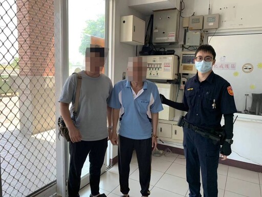 烈日下失智老翁雲林到義竹迷途 布袋警相助返家