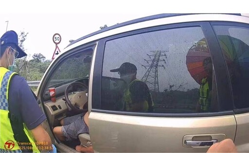 颱風天民眾車內昏迷瀕死 竹崎員警協助送醫挽回一命