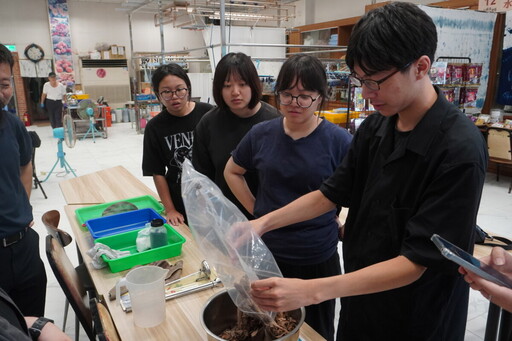 從田間到工坊 大葉設計學生實作天然植物染技術