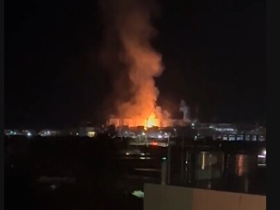 興達火力發電廠在今天晚間8時五翁許驚傳驚爆聲火勢 傷亡不明