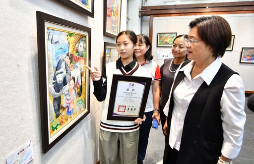 彰化童畫心世界畫展開幕 179件作品展現創意