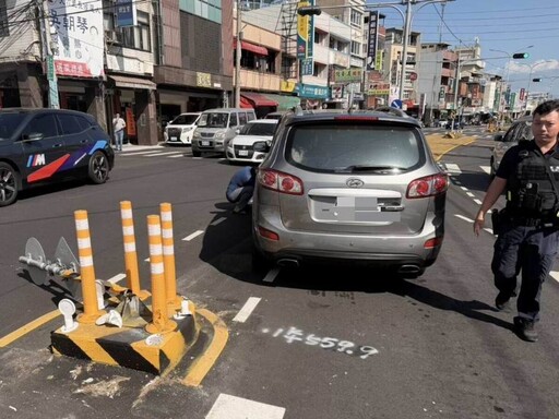 「命大」第9起!彰南路行人庇護島屢遭撞斷