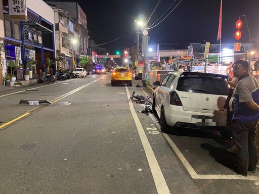 員林酒駕男連撞3車再撞機車肇逃 2人受傷