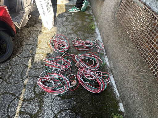 光天化日偷電纜遭警逮 辯稱薪資糾紛