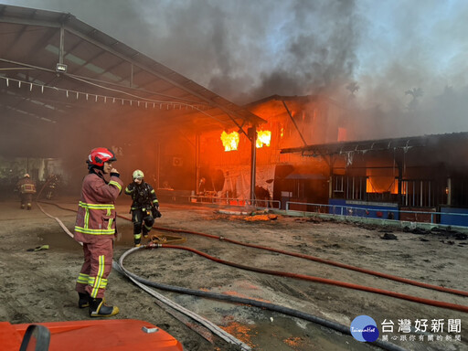 板橋橋中一街125巷馬場火警 消防局長現場指揮搶救