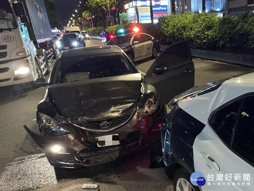 省道台一線毒駕塞爆 喪屍菸彈撞進巡邏車