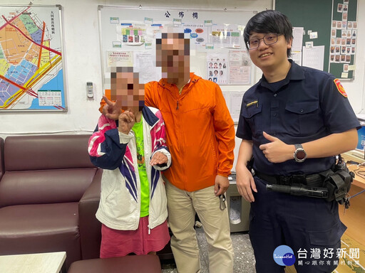 7旬婦人尋不著老家路旁哭泣 三重警溫情安撫助返家