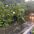 桃園警方風雨無阻 全力協助民眾安全度過颱風夜