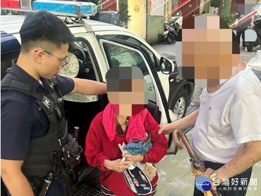 8旬老嫗公車站旁迷路徘徊 三重警火速送返家團圓