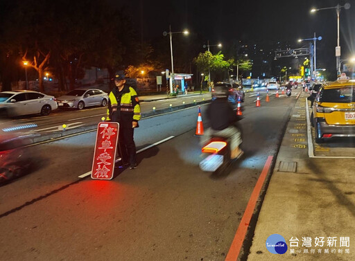 板橋監警聯合執行「靖音專案」 夜間路檢取締改裝車輛