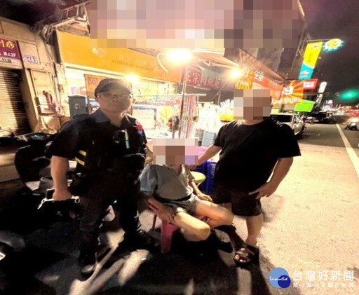 老翁騎單車跌倒 警巡邏發現助返家