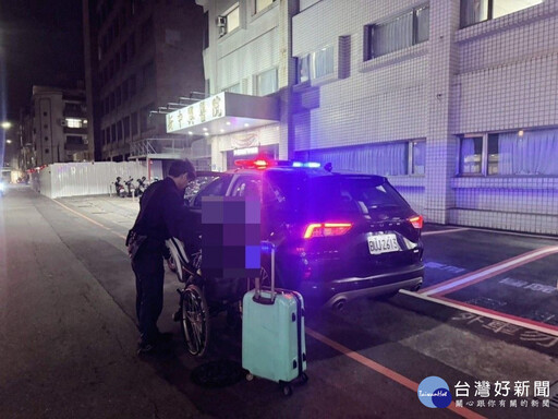 老人家在漁港任憑寒風吹打 警方暖心協助安置