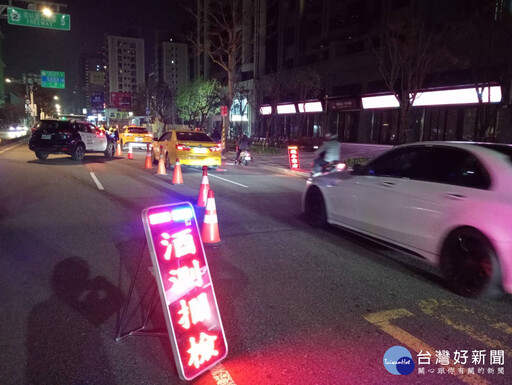 守護桃園治安 桃警雷霆萬鈞大掃蕩、取締酒駕