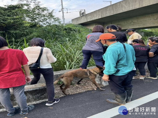 失智阿嬤走失超過24小時 搜救犬立大功尋獲幸無大礙