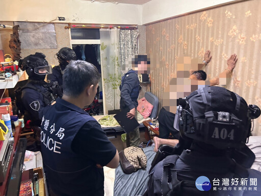 改槍工廠藏毒窟 桃檢聯手中壢警強襲破獲重兵火