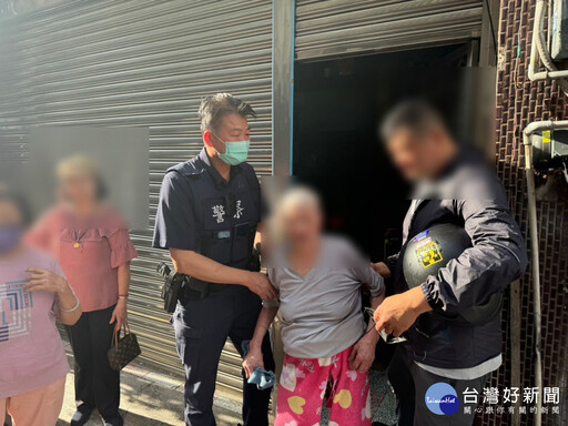 失智老婦端午節外出迷途 熱心民眾及警方協助平安返家