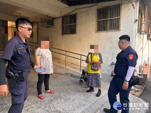 7旬「時髦嬤」頂烈日散步迷途5K 警民暖心聯手助返家