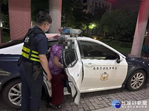 八旬婦人半夜徘徊街頭 太平警巡邏發現助返家