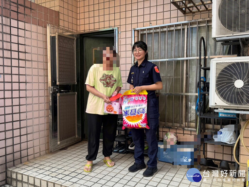 楊梅警偕善團伸出援手 關懷弱勢家庭渡難關