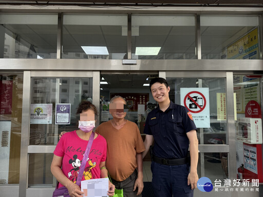 失智老翁騎車迷途 警熱心協助返家