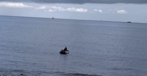 陸男林口海岸偷渡投案｜海巡署救護車送醫治療