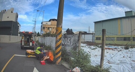 虛弱老嫗路倒命懸一線! 潭北警「火速救援」平安返家