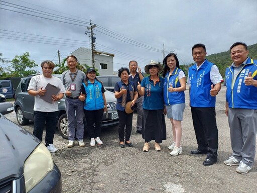 黃仁關切部落聚會所及生活設施復建工程 夫人王春梅代表親自參與會勘馬不停蹄