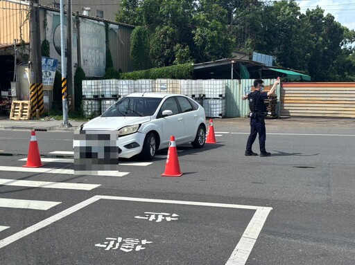 岡山警處理車禍意外逮獲神色慌張通緝犯