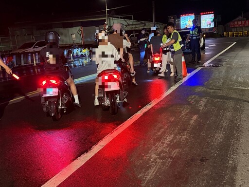 暑假夜間聯合稽查最高總罰鍰逾10萬元!中和警取締改裝噪音車守護居民安寧