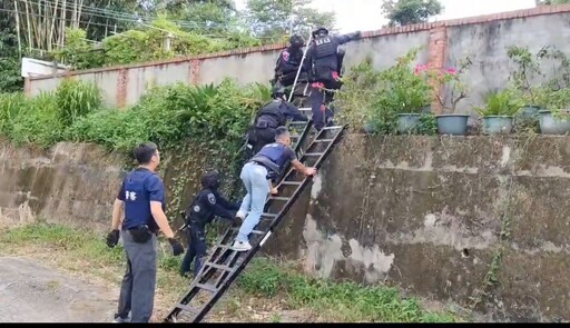 苗栗山區翻牆攻堅 新北刑大偵五隊破獲販毒集團 68歲老藥頭落網