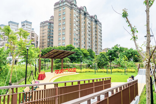 桃園龍壽三角公園啟用 安全、樂齡、友善的桃園新景點
