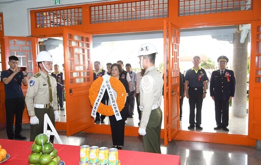 彰化縣各界秋祭國殤 表彰救援同袍殉職士官長張晁毓入祀忠烈祠