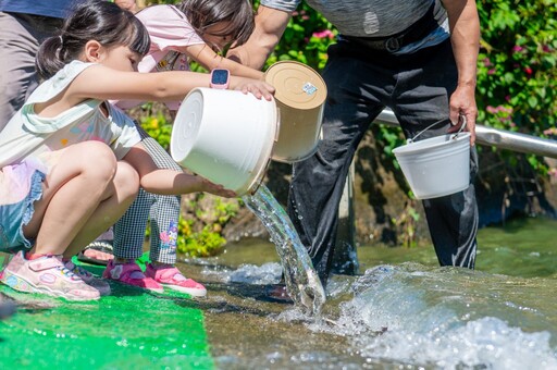 石門水庫魚苗放流 桃園市長張善政：教育與生態保育雙重意義