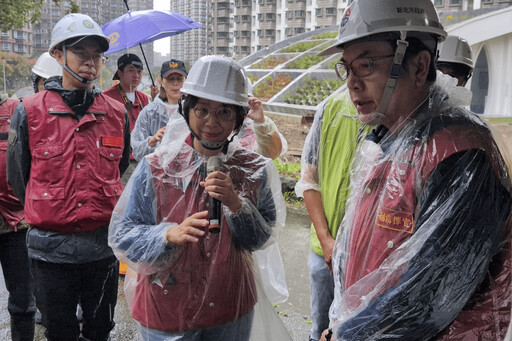 颱風來襲 劉和然視察淡水防災工程 叮囑市民留意安全