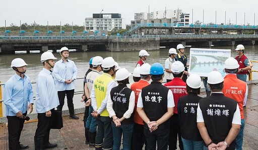 視察五結防潮閘門工程 賴清德：中央積極協助地方推動水利建設