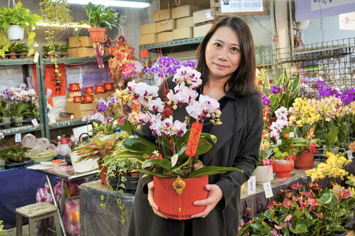 春節團圓添花香 板橋花市延長營業迎接新年氣息