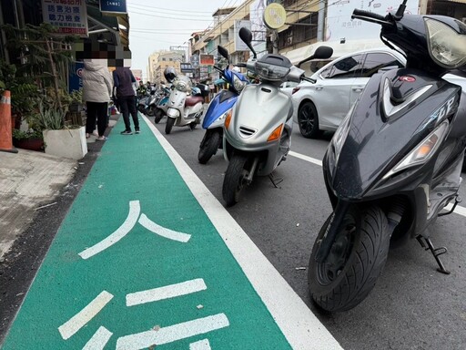 彰化市大埔路新設標線型人行道 彰化警開始違規執法