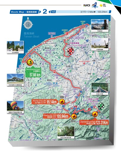 國際自由車環台賽3/17熱血開騎 桃園青塘園首度啟航 賽事期間實施階段性交通管制