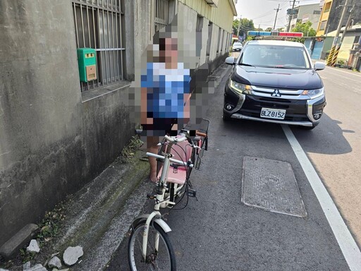 女子住家院內順手行竊腳踏車 員警獲報迅速出擊 竊賊無所遁形