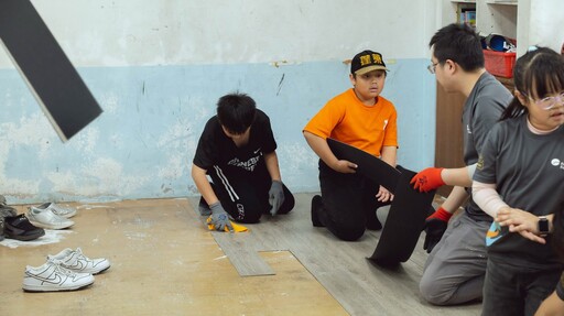百年學校新生機 遠雄志工攜手少棒隊改善學習環境