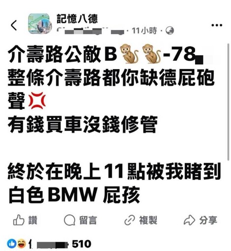 AI聲音照相建功 八德白色噪音車擾民 環警聯手出擊迅速查獲