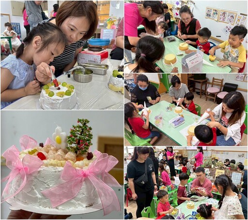 走向校外奉獻所學 南開科大師生到富功幼兒園教作母親節蛋糕