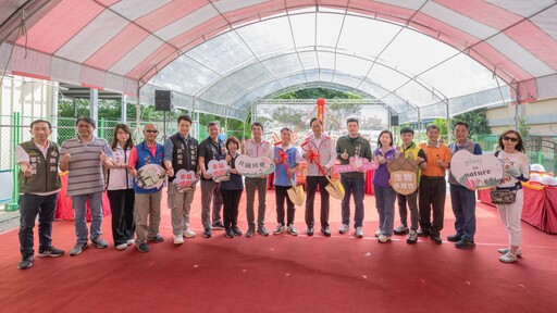 新屋頭洲公1公園開工 張善政：打造水畔步道 提供鄉親優質休憩場域