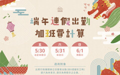 端午節勞工休假權益 新北勞工局提醒：依法給薪 加班費加倍給付