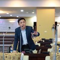 台南市議員李啟維今在台南市議會總質詢時為安平、南區提出建設願景