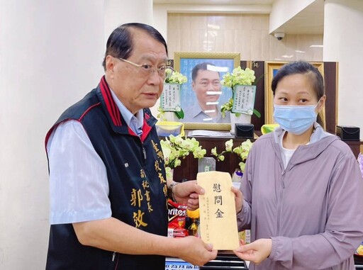 新北市政府警察局板橋分局廖世宗巡佐因公死亡 警專校友總會前往慰問