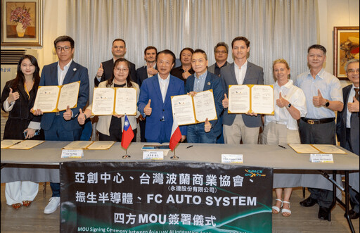 亞創中心等四方簽署MOU 串連台波雙邊產業鏈