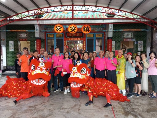 大村鄉過溝社區設Q版三太子打卡新景點 入口意象(8/3)日舉行揭幕